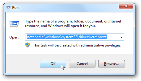 mở notepad trên Windows 7
